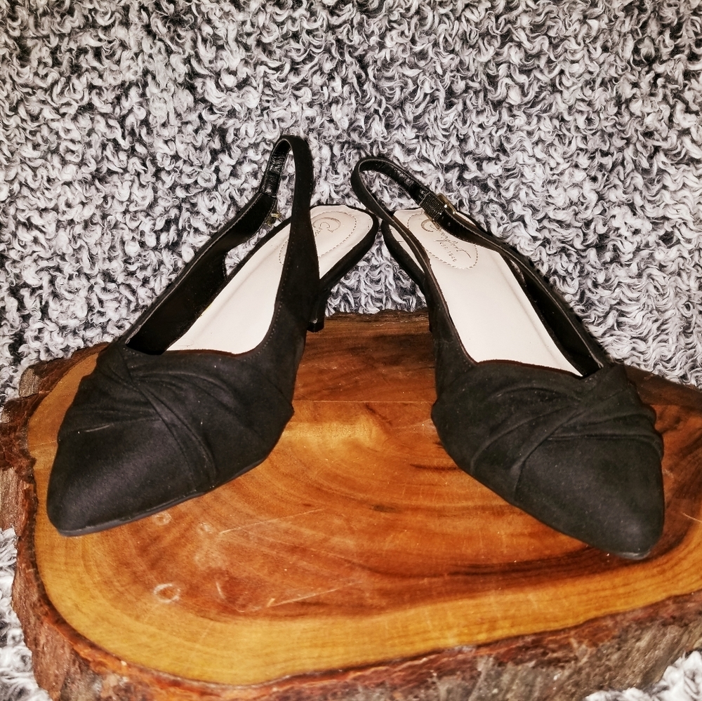 Black Suade Heels